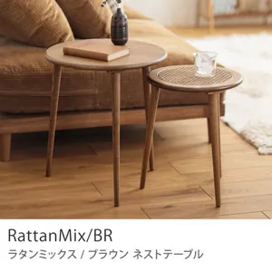 Re:CENO product｜ネストテーブル RattanMix／BR