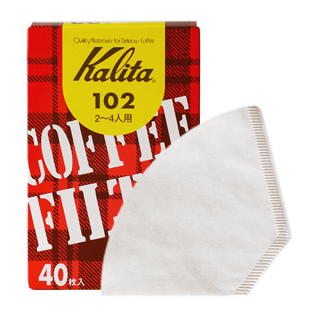 Kalitaコーヒーろ紙(40枚個箱入り) ホワイト