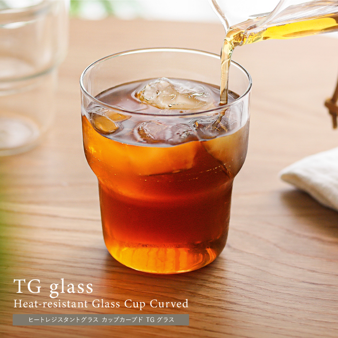 グラス TG Glass Heat-resistant Glass Cup Curved
